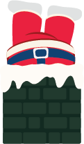 Santa in Chimney