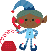 Elf on Phone